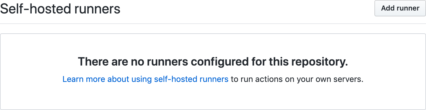 Self-Hosted Runners