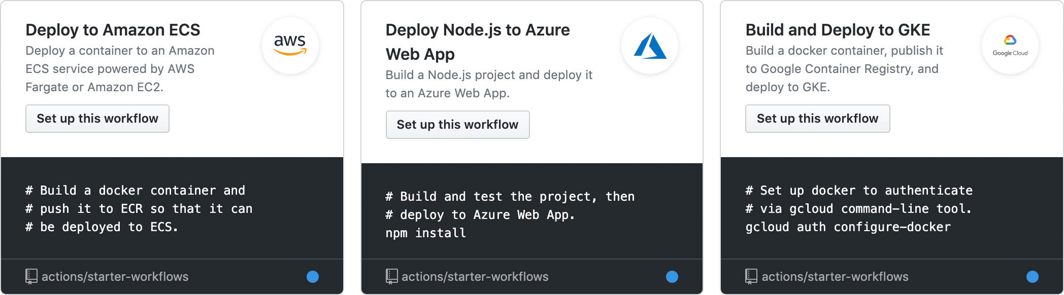 Cloud Starter Workflows