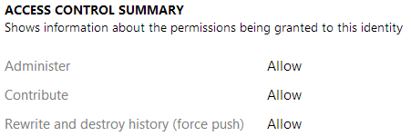 Force Push Permission